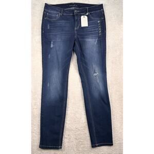 Maurices Jeans Jeggings Women’s Plus Size 18 Dark Wash Mid Rise Denim Flex NEW